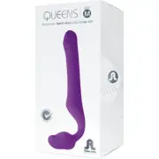 Adrien Lastic Queens Strapless Strap On Purple Medium: The Ultimate Dual Pleasur