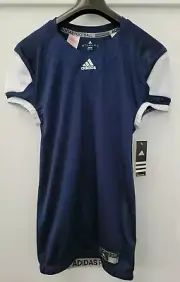 Adidas Climalite Youth Press Coverage Football Jersey Navy/White Size