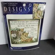 Designs For The Needle Praying Hands Wolf Counted Cross Stitch Kit Isiah 11:6