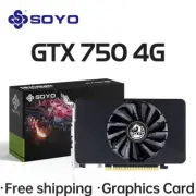 NVIDIA GPU GTX 750Ti 4G Graphics Card GDDR5 128Bit 28Nm PCI-E 3.0 Gaming Video C