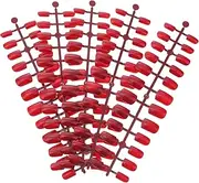 FOMIYES 120pcs Artificial Nail Hand Gel Toe Nail Stickers Halloween Press on Nails Press on Nails Tip Fingernails Fake Nails Manicure Halloween Fake Nails Stand Apparel False Red