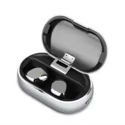 X26 bluetooth 5.0 True Wireless Earbuds Smart Touch Waterproof Stereo Hifi Earphone With Metal Charging Box for Iphone Xiaomi SILVER COLOR