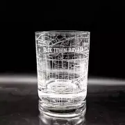OLDE TOWN ARVADA, CO Laser Engraved Whiskey Glass