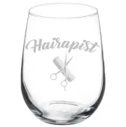 Hairapist Hairdresser Funny Stemmed / Stemless Wine Glass