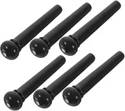 INOOMP 6Pcs Acoustic Guitar Bridge Pins Durable String Tuning Pegs for Acoustic Guitar High Hardness Non Deforming Essential Guitar Supplies for Musicians