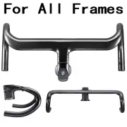 New 2025 Ultra Lightweight Handlebar Integrated Carbon Road Bike 420MM Bicycle
