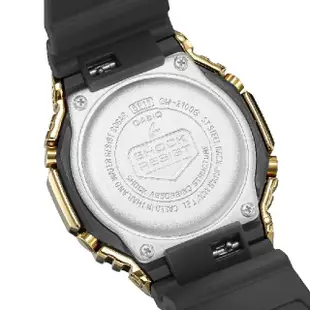 【CASIO 卡西歐】CASIO卡西歐 G-SHOCK 黑金時尚 高調奢華 金屬錶殼 雙顯 /44.4mm(GM-2100G-1A9)
