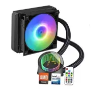 Dracaena AIO CPU Cooler, Color Change Remote, 120mm Radiator, Black (120mm)