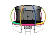 Everfit 12FT Trampoline for Kids w/ Ladder Enclosure Safety Net Rebounder