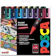 POSCA Colouring - PC-5M Full Spectrum Set of 16 - in 2 Gift Boxes