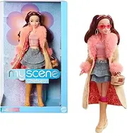 Barbie Signature My Scene Doll and Accessories, Chelsea in Y2K-Inspired Outfit with Butterfly Top, Cargo Jeans, Denim Bag and Doll Stand, HYC19