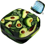Period Bag,Sanitary Napkin Storage Bag,Avocado,Tampon Bag for Purse