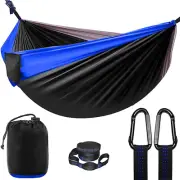 Double Camping Hammock, Portable Hammocks with 2 Tree Straps, Two Person Hammock
