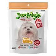 Pet Supplies JerHigh Dog Stick Snack Chicken Meat Milky Energy Protein 400g.