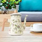 Enamel Coffee Pot Enamel Thick with Handle Loose Leaf Kettle Restaurant Tea