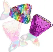 [Healeved] 3Pcs Mermaid Bag for Mini Change Purse for Parties Durable and Portable Single Shoulder Bags for Outfits and Accessories