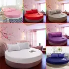 200cm/220cm Round Mattress Protector Fitted Bed Cover Pillowslip 100% All cotton