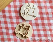 Baby Shower Stamp Embosser Cookie Cutter Pastry Fondant Dough Biscuit