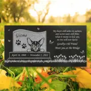 Personalized Chihuahua Memorial - Granite Pet Memorial - 6x12 - Gizmo