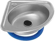 ULTECHNOVO 1 Set Rv Kitchen Sink Corner Sink Camper Vegetable Sink Stainless Bathroom Sink Basins Motorhome Bar Sink Camper Bar Sink Single Bowl Kitchen Sink Kitchen Sinks Stainless Steel