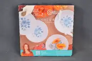 Set of 4 Pioneer Woman Signature Corelle Evie-Blue Appetizer Plates