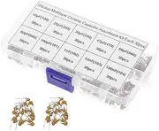 TOPPERFUN 600pcs Assorted Ceramic Capacitors Kit Project Capacitors 10p to 100nf Boxed Set