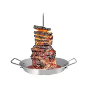 Vertical Skewer For Grill-al Pastor Skewer Brazilian Vertical Spit Stand For Tacos Al Pastor, Shawarma, Kebabs