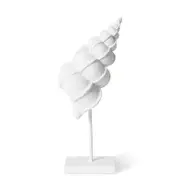 E Style 35cm Resin Conch Shell Stand Sculpture Decor Figurine Ornament White