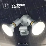 Motion Sensor Outdoor Security Light – 110° Detection, Waterproof, Dual Head