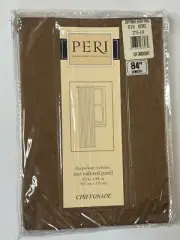 Peri Homeworks Collection One Tailored Panel 42” x 84" Chiffonade Nutmeg New