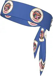 Minnesota State Flag Soft and Breathable Lightweight Headscarf Double-Sided Sports Head Tie