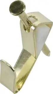 50606 ReadyNail Picture Hangers, Reusable Art Hooks, Brass, 10lbs (30 Set)
