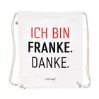 ICH BIN FRANKE. DANKE. Turnbeutel aus Bio-Baumwolle