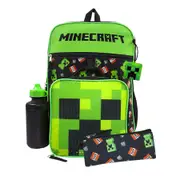 Minecraft TNT Creeper Backpack Set (Pack of 5) (Black/Green) - NS5926