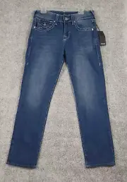 True Religion 32x32 Geno Big T Flap 5 Pockets Design 70045 Jeans NEW $199