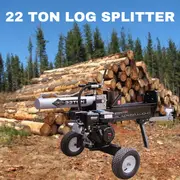 Log Splitter 22 Ton 6.5 HP Petrol - Genuine Millers Falls Black Diamond