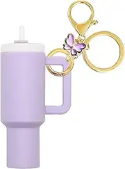 [Edarep] Mini Cup Keychain,Stanley Cup Accessories,School Bag Key Ring Handbag Backpack Charm Lip Balm Keychain for Women