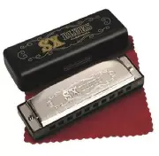 SX HARMONICA BLUES - FOLK HARP KEY OF B 10 HOLE DIATONIC IN CASE