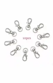 10pcs Alloy Swivel Lobster Claw Clasp Swivel Snap Hook Platinum Jewelry fast shp