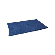 Barelli Bath Mat Rectangular 50cm x 80cm Non-Slip Chenille Navy