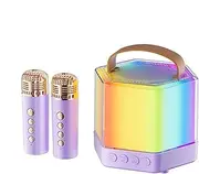 Outdoor Party Speaker, Portable Speaker with Microphone, Wireless Music Device, Easy to Carry, Multi-Purpose Tool, 10.4x8.6cm for Family Gatherings, Bbqs, Event or Celebration