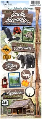 Great Smoky Mountains National Park Smokies Cades Cove Bear Paper House Sticker