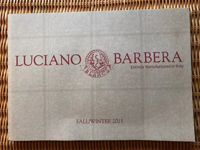 Luciano Barbera Italian Fashion Fall/Winter 2015 NEW