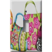 SnazzySwitch Purses Decorative Light Switch Plate Cover