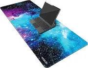 Mydours large Mouse Pad,100x40cm Gaming Mouse Pad XL, Mouse Pad with Non-Slip Rubber Base, Durable portable Desk Mat for Computer Keyboard PC Gaming, Galaxy Universe Style Desk Pad with Stitched Edges