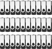 [AreTop] 50 Pack 2GB Bulk Flash Drives, USB 2.0 2GB Flash Drives Pack Swivel Thumb Drives Bulk USB Drives, Black