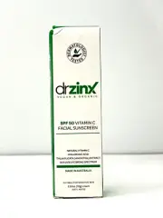Dr Zinx SPF 50 Vitamin C Facial Sunscreen Vegan Organic 2.5 oz 70g FAST SHIPPING