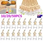 AU Mini Car Hanging Diffuser Air Freshener Empty Perfume Glass Bottles Container