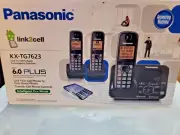Panasonic KX-TG7623 Bluetooth Link-To-Cell Dect 6.0 Plus Cordless Phone Handset