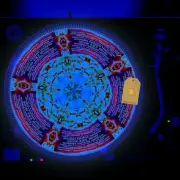 Space Rocket Turntable Slipmat GLOW BLACKLIGHT 12 inch
